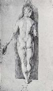 Albrecht Durer, Nude Seen From Behind